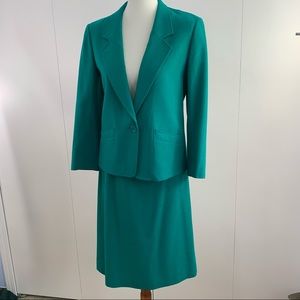 Pendleton 10 P vintage green suit pockets wool